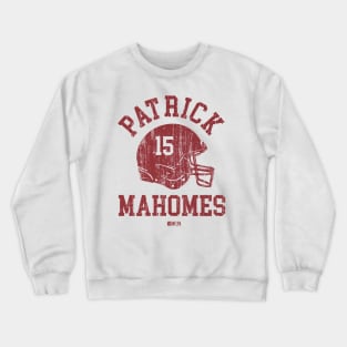 Patrick Mahomes Kansas City Helmet Font Crewneck Sweatshirt